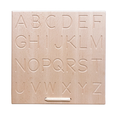 Reversible Alphabet Wooden Tracing Board – ABC Upper & Lowercase Learning Aid