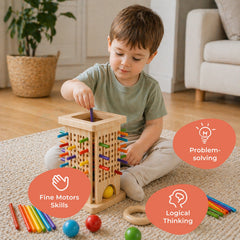 Montessori Stick Tower Game