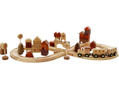 **Pre-order (Ships in 2-3 Weeks)**56 PCS Town Exploration Train Set with Track