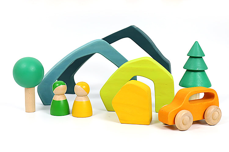 **Pre-order (Ships in 2-3 Weeks)**8 Pcs Wooden Trees Toy Set