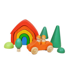 **Pre-order (Ships in 2-3 Weeks)**8 Pcs Wooden Trees Toy Set
