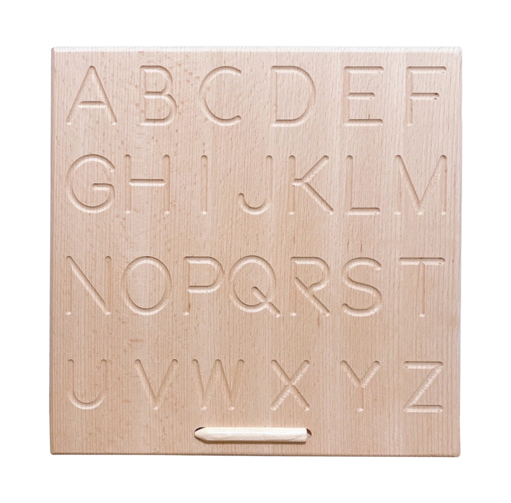 Reversible Alphabet Wooden Tracing Board – ABC Upper & Lowercase Learning Aid