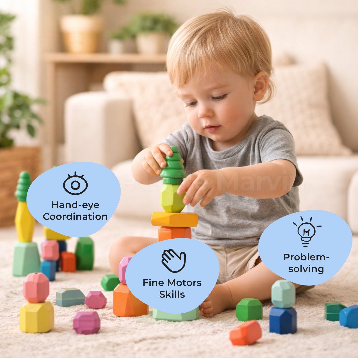 Montessori Balancing Stones