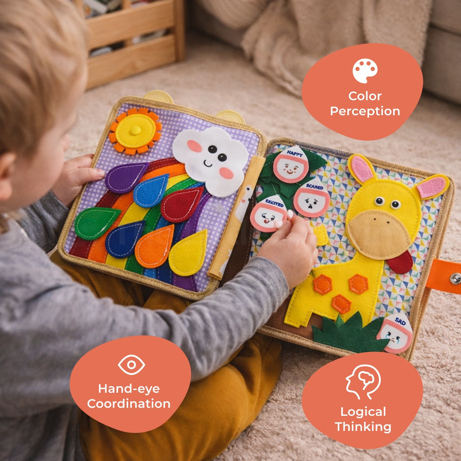 Montessori Giraffe Activity Book