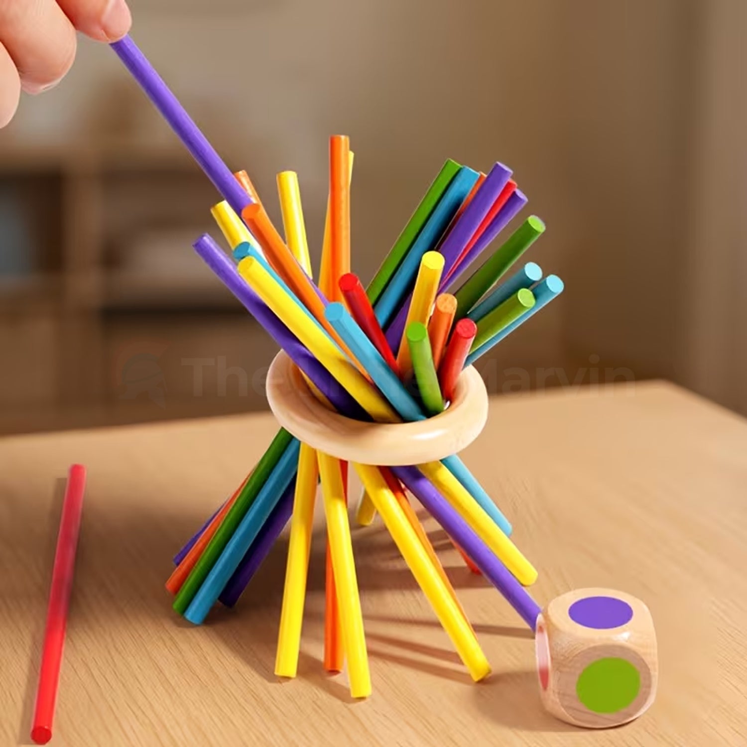 Montessori Stick Tower Game