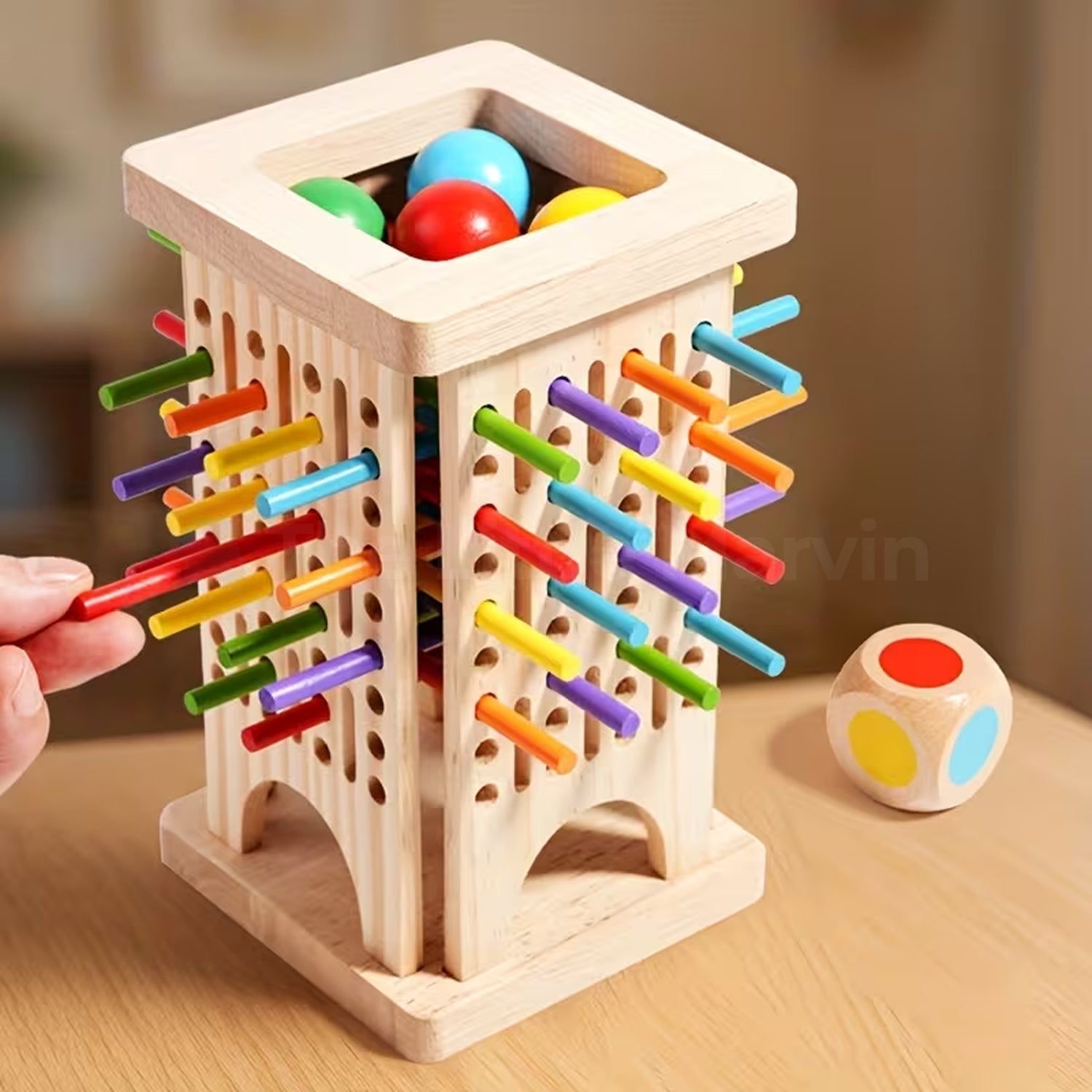 Montessori Stick Tower Game