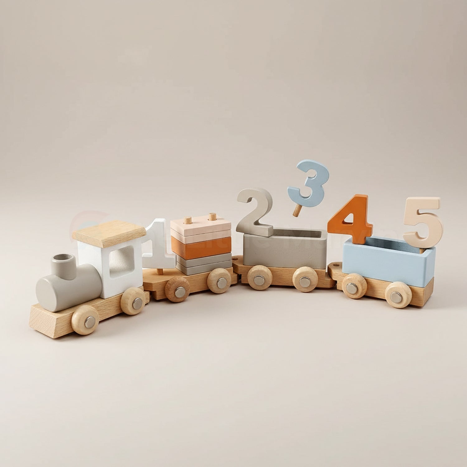 Montessori Wooden Train Set