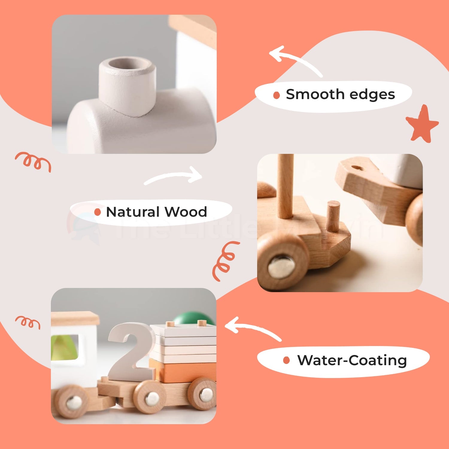 Montessori Wooden Train Set