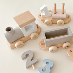 Montessori Wooden Train Set