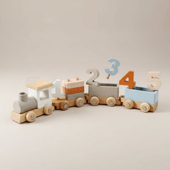 Montessori Wooden Train Set