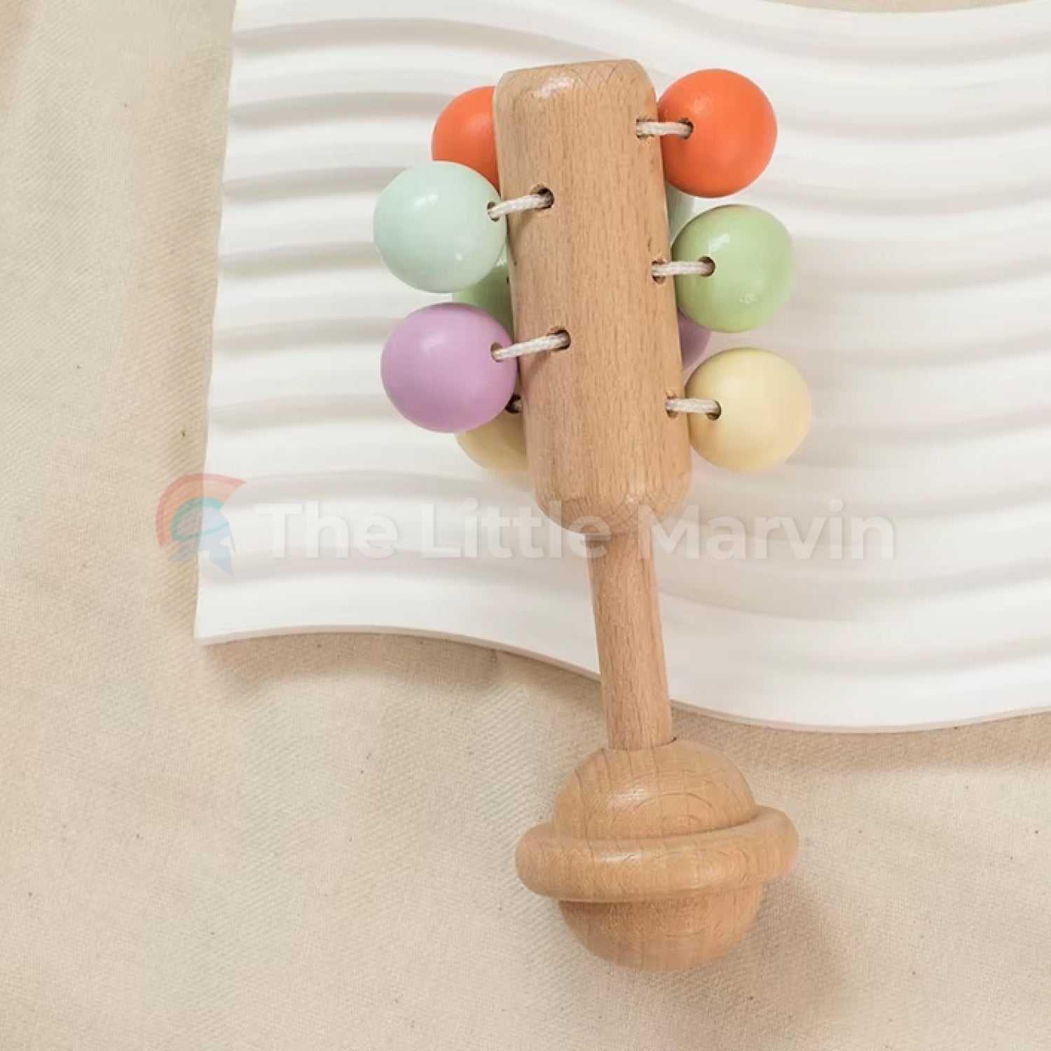 Wooden Baby Rattle Set