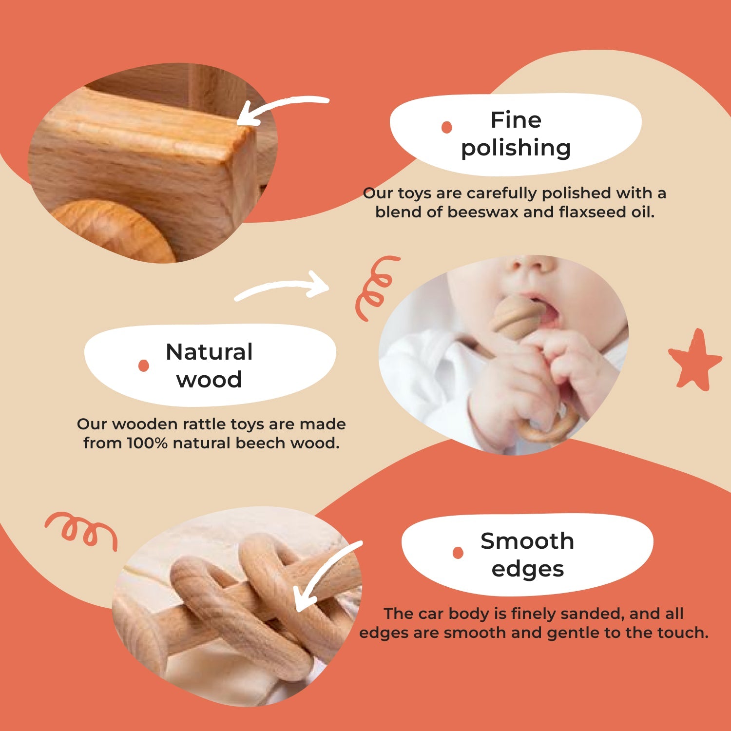 Montessori Baby Rattles