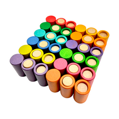**Pre-order (Ships in 2-3 Weeks)**72 Pcs Rainbow Lola Stack & Sort Play Set