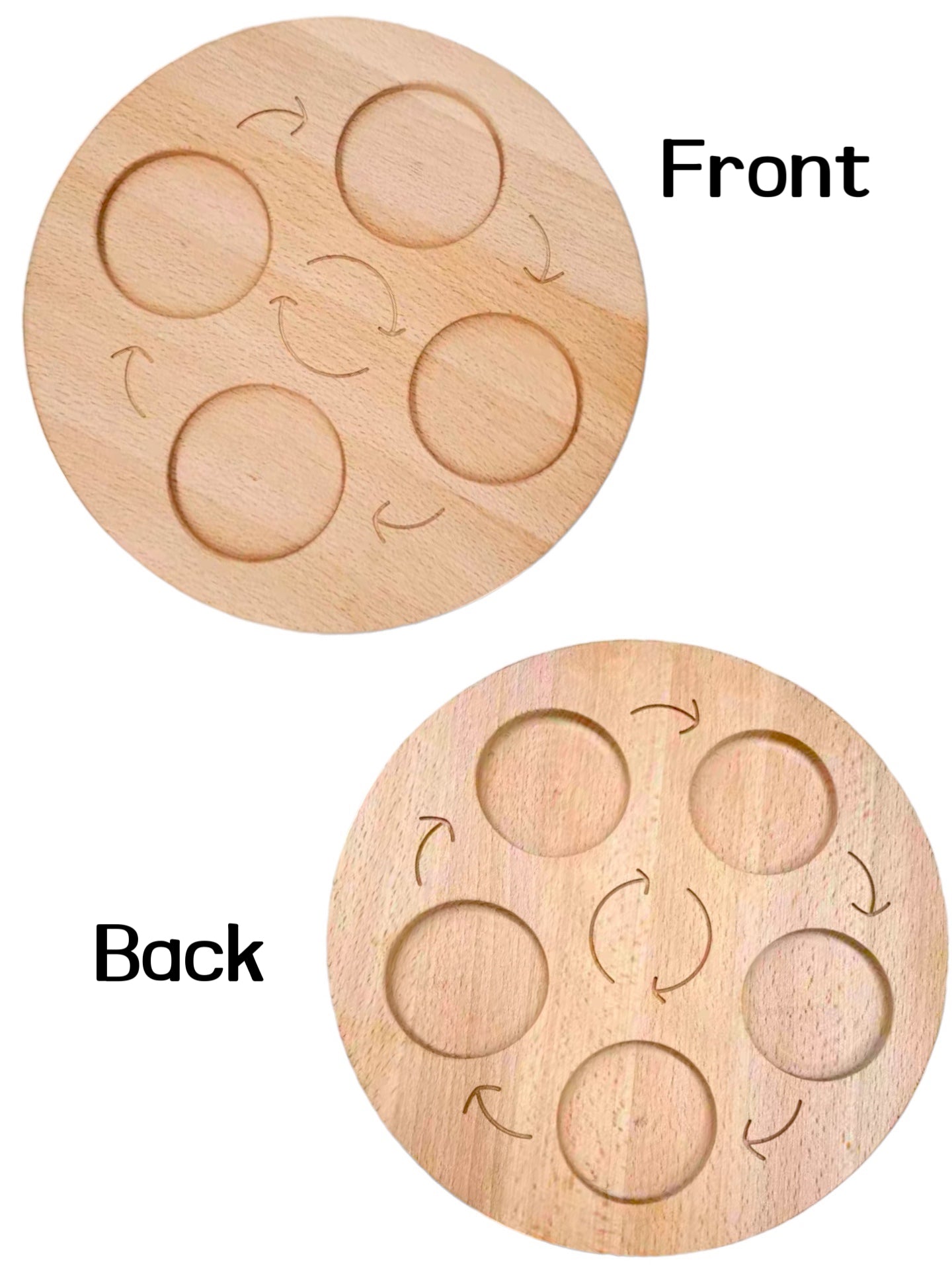 Double-Sided Wooden Life Cycle Board