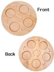 Double-Sided Wooden Life Cycle Board