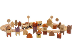 **Pre-order (Ships in 2-3 Weeks)**56 PCS Town Exploration Train Set with Track