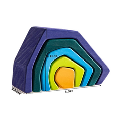 **Pre-order (Ships in 2-3 Weeks)**5-Piece Stone Caves Stacking Block Set